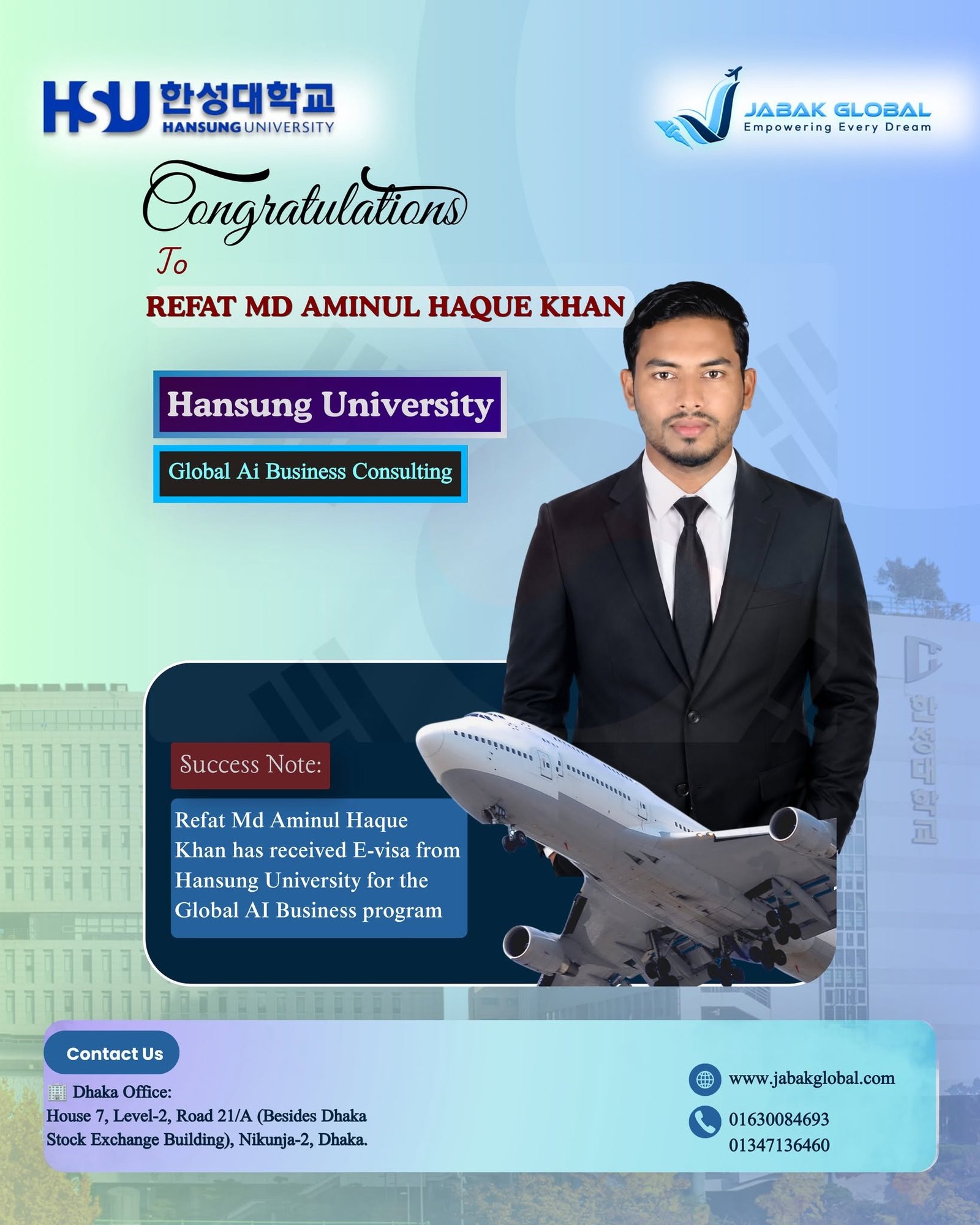 Jabak Global student success story 20
