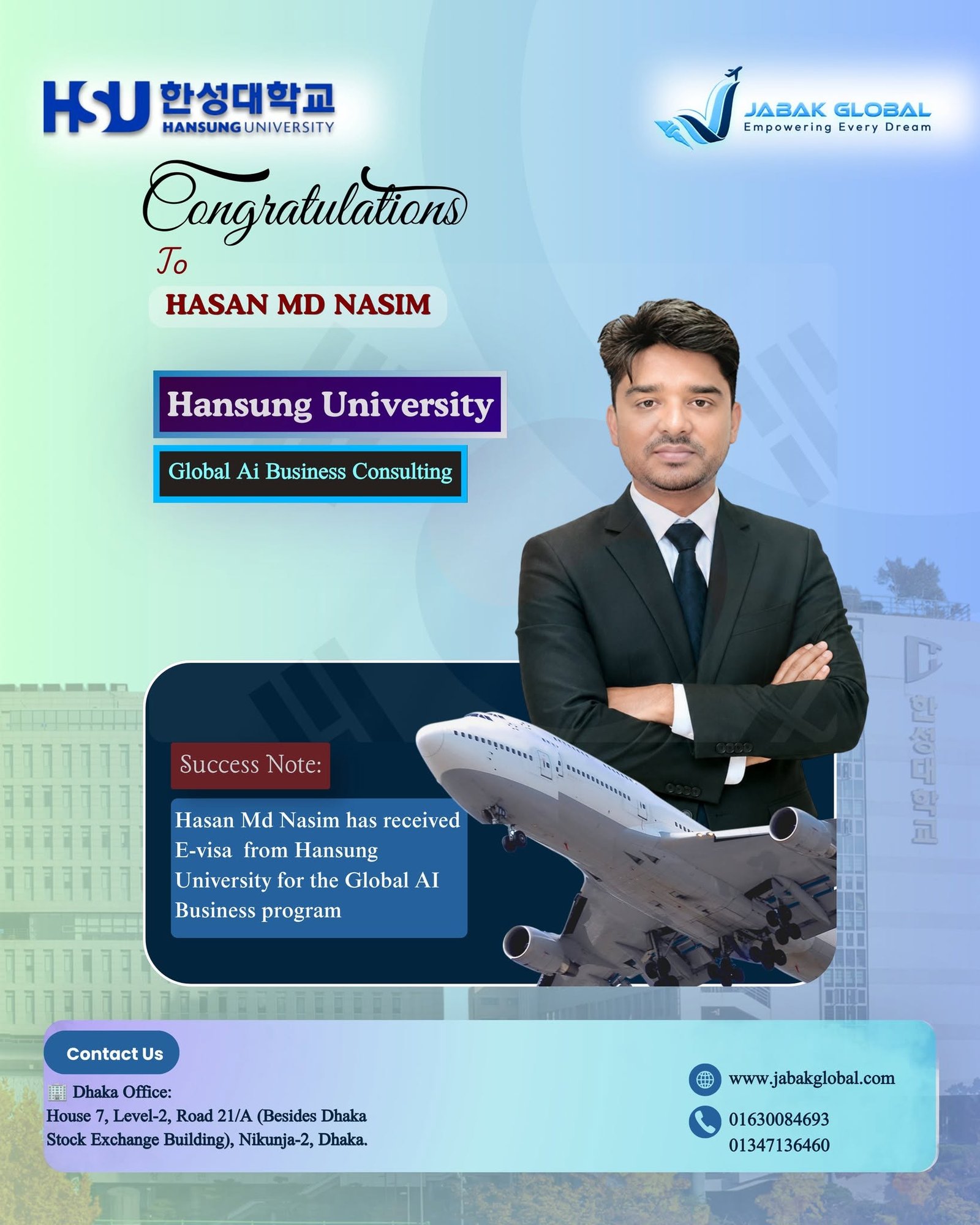 Jabak Global student success story 6