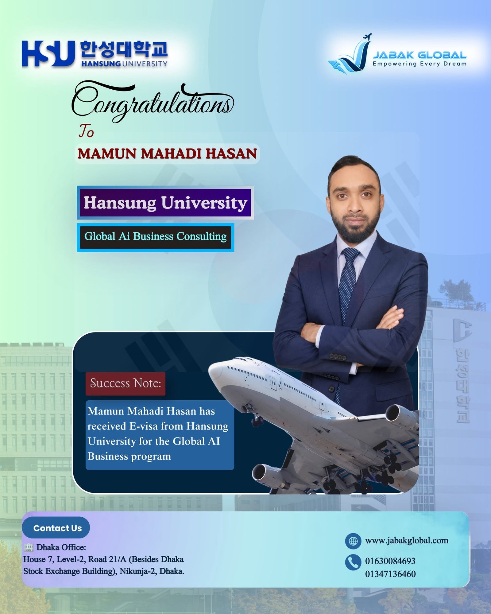 Jabak Global student success story 10