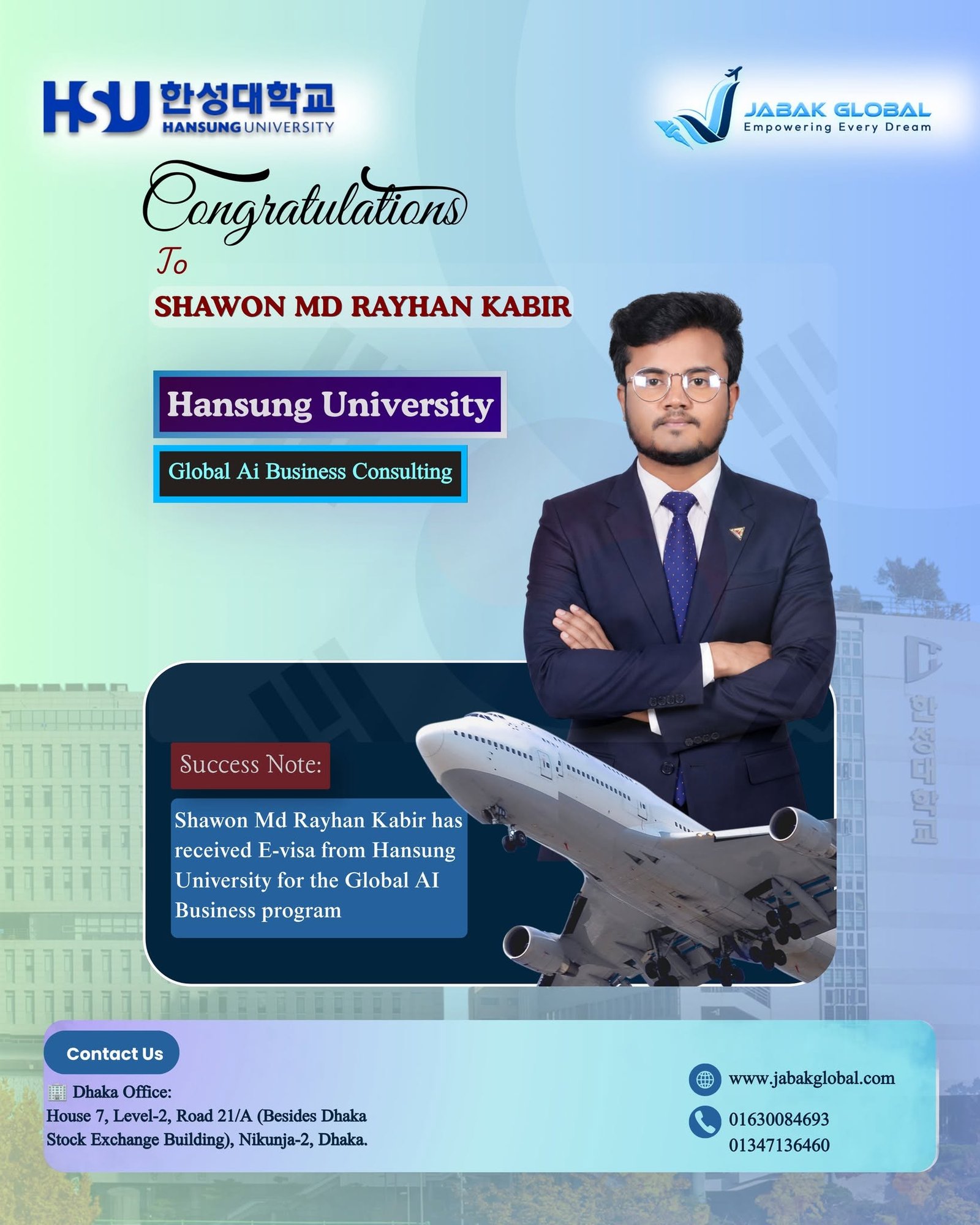 Jabak Global student success story 11